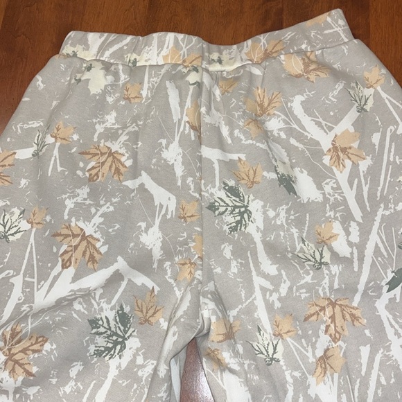 Eutten cream and grey high waisted fleece jogger sweat pants size large new - Picture 9 of 13